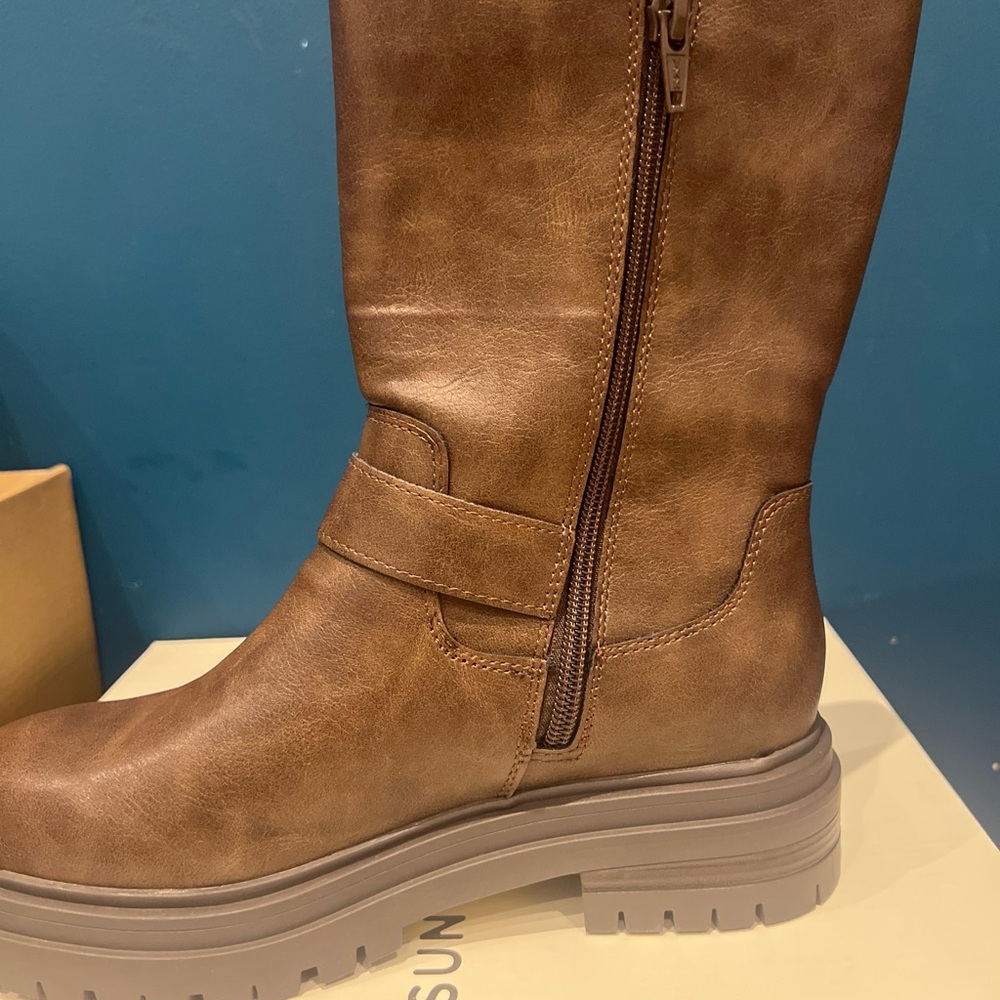 Sun and Stone Brown Boots ONNYXP - Picture 6 of 7